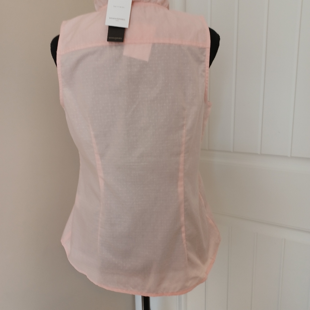 NEW Banana Republic Factory Ruffle Cottagecore Sleeveless Blouse Sz 6 NWT - Picture 4 of 8
